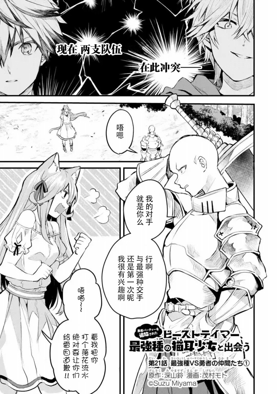 被勇者队伍开除的驭兽使、邂逅了最强种的猫耳少女第21话图