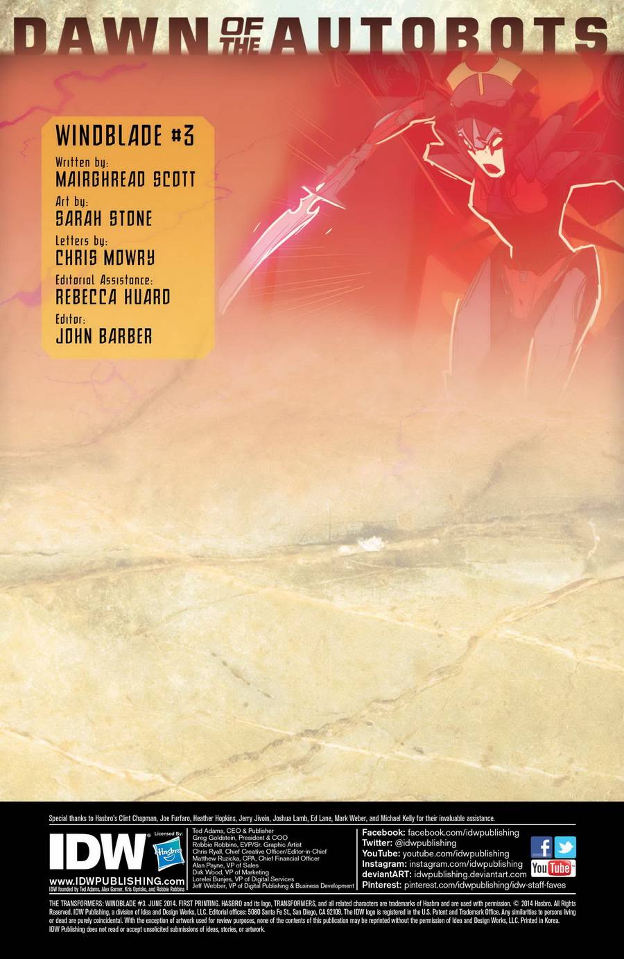 变形金刚 汽车人的黎明 风刃第3卷图