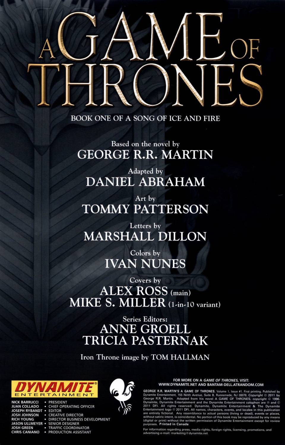 冰与火之歌 第1卷 第1页