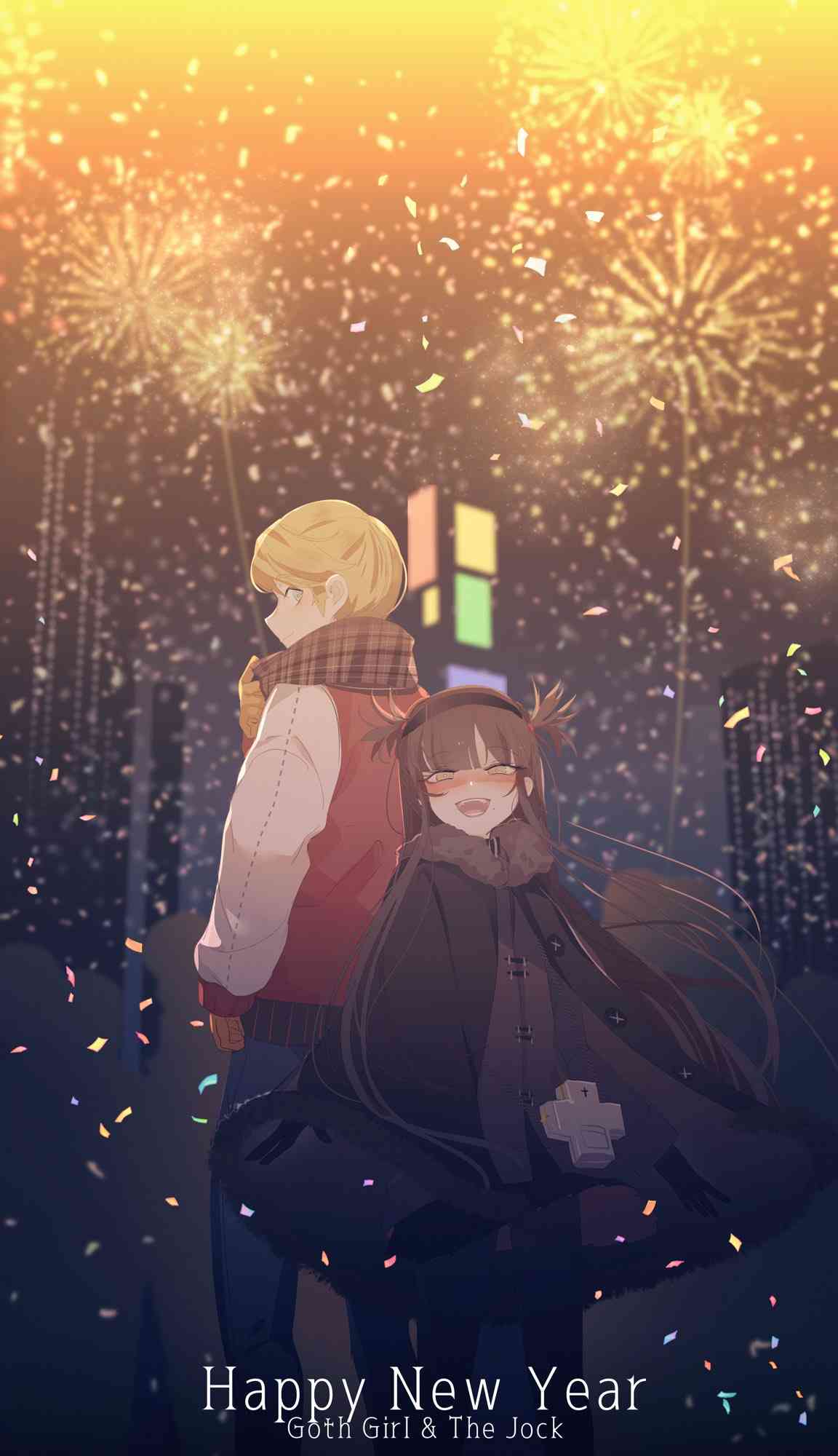 哥特女孩与球员男孩 新年贺图 第0页