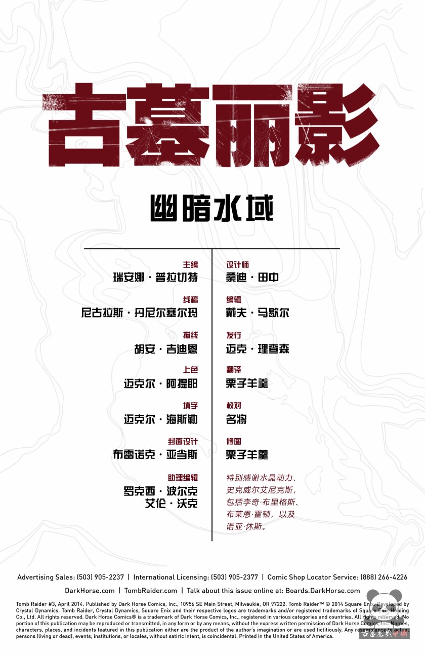 古墓丽影9配套漫画14卷图