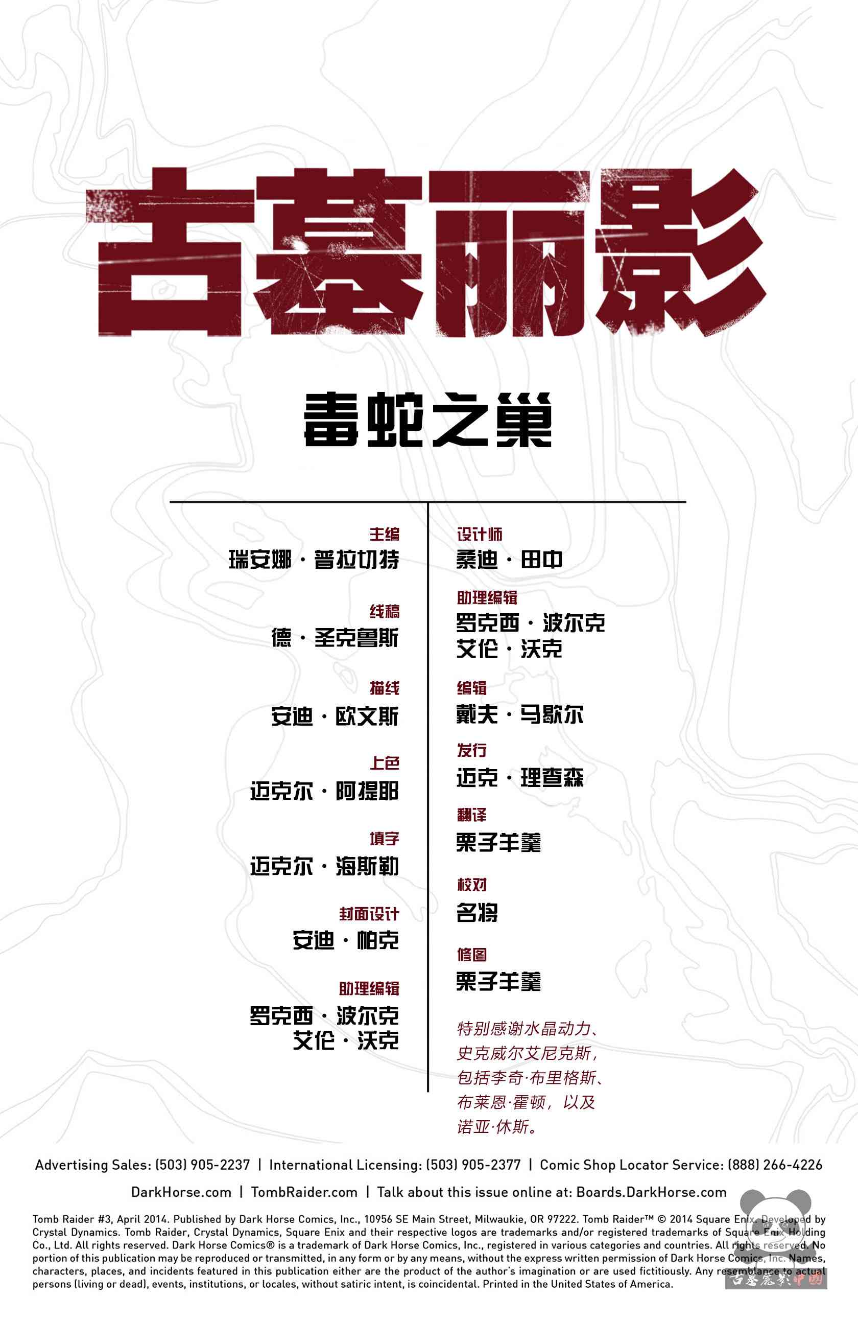 古墓丽影9配套漫画16卷图