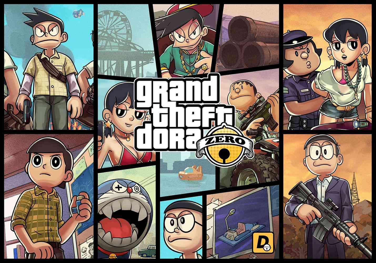 GTA5xDoraemon1话图