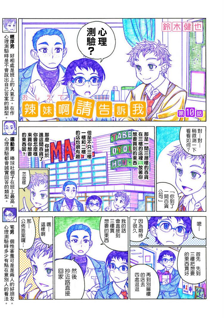 告诉我！辣妹子酱第10话图