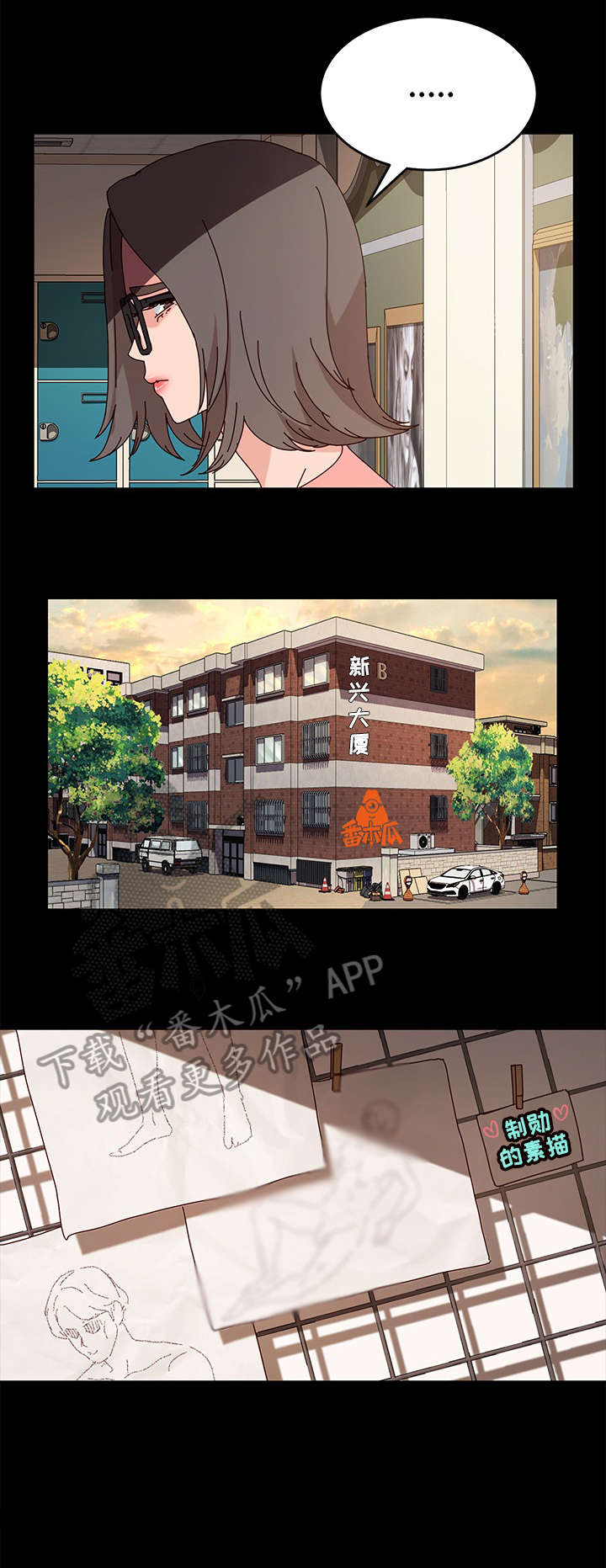 画室模特第9话图