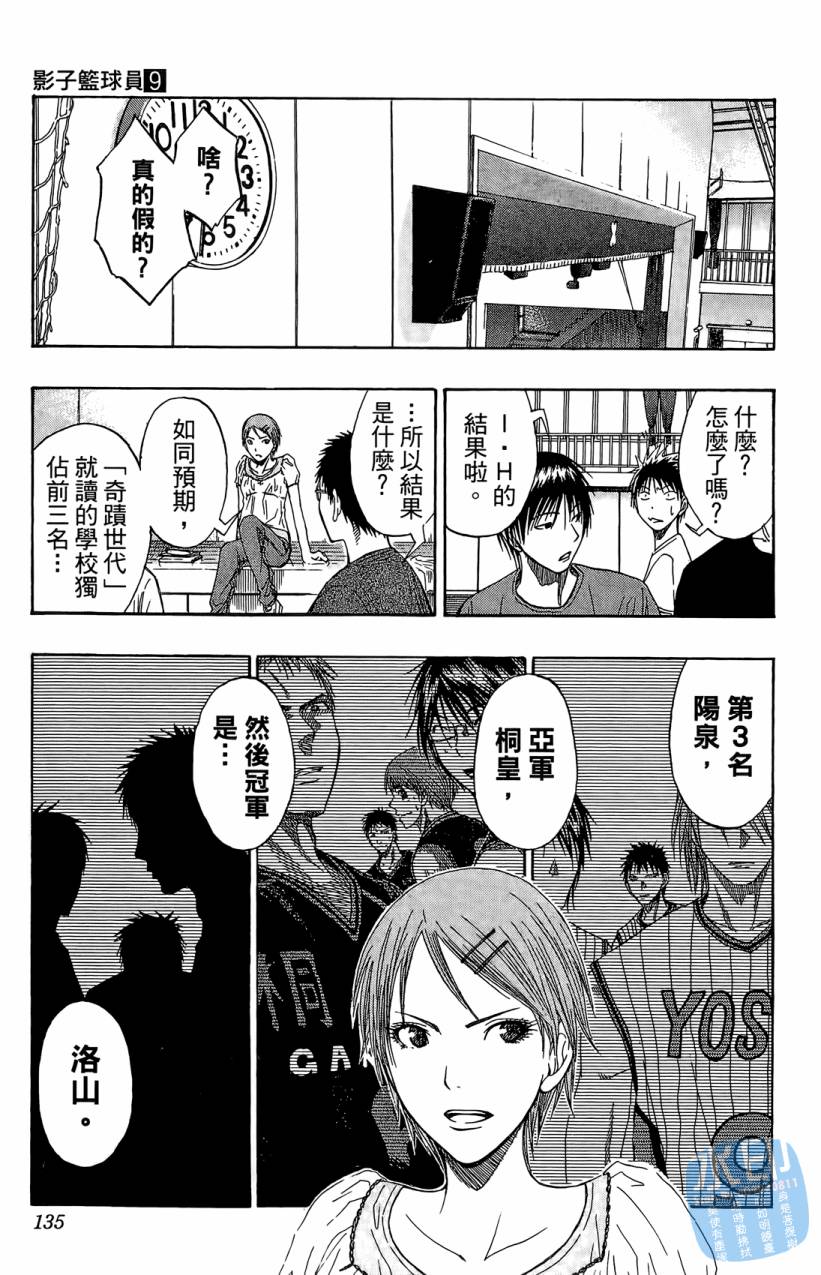 黑子的篮球 第9卷 第134页