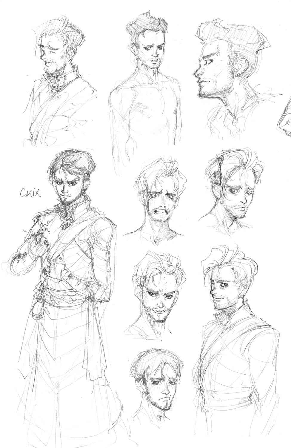 龙之纪元 法师克星 人设草图 第1页