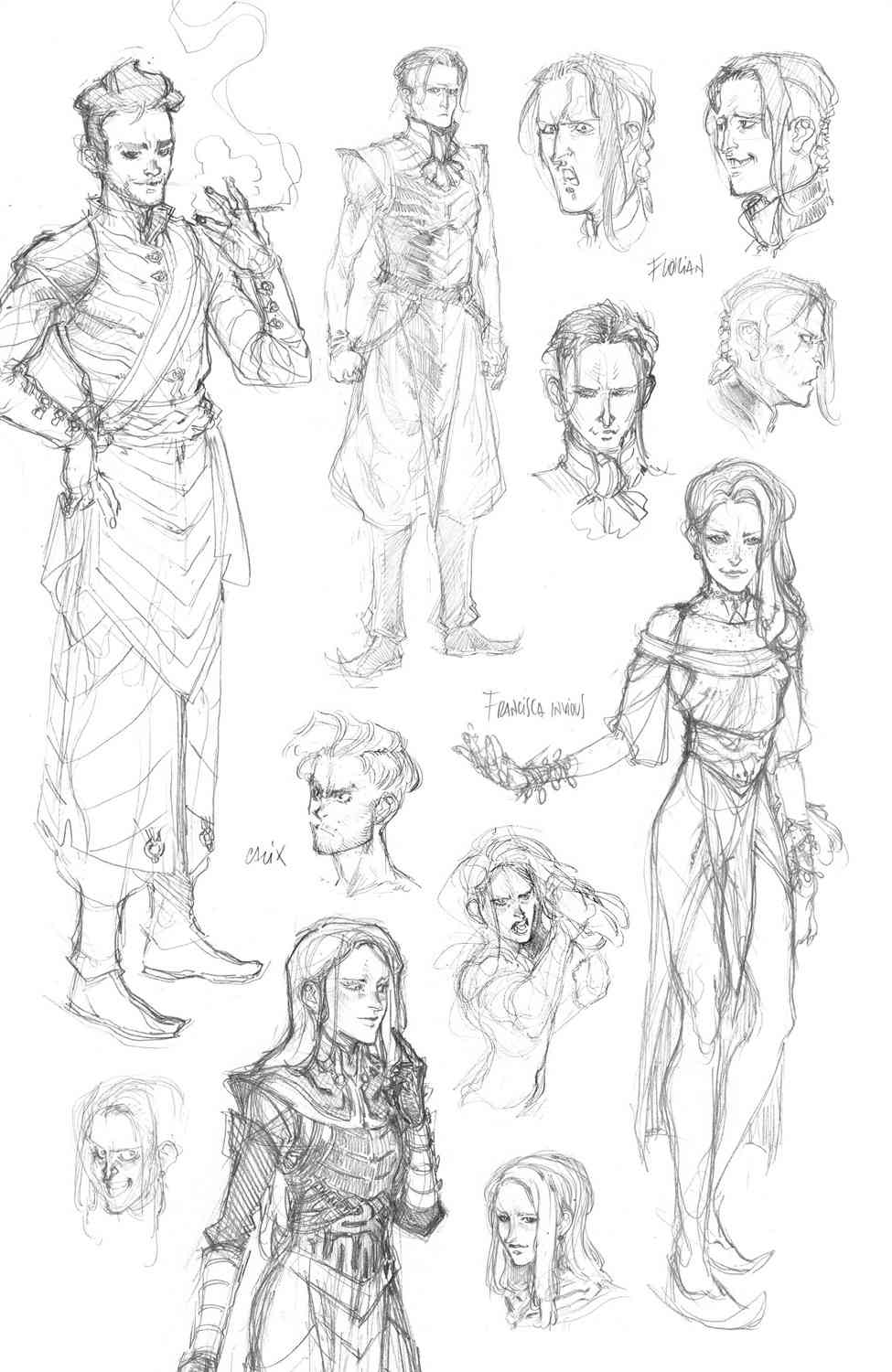 龙之纪元 法师克星 人设草图 第2页