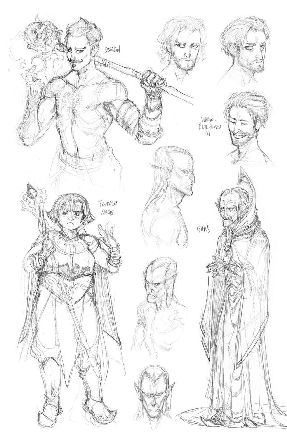 龙之纪元 法师克星 人设草图 第3页