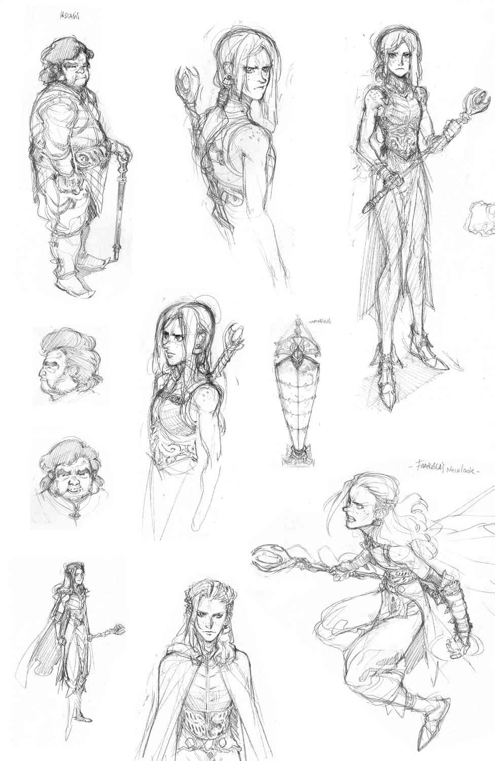 龙之纪元 法师克星 人设草图 第5页