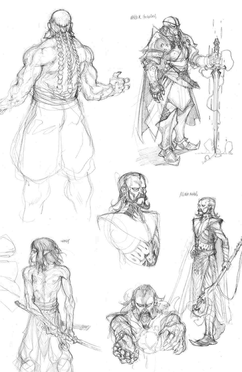 龙之纪元 法师克星 人设草图 第6页