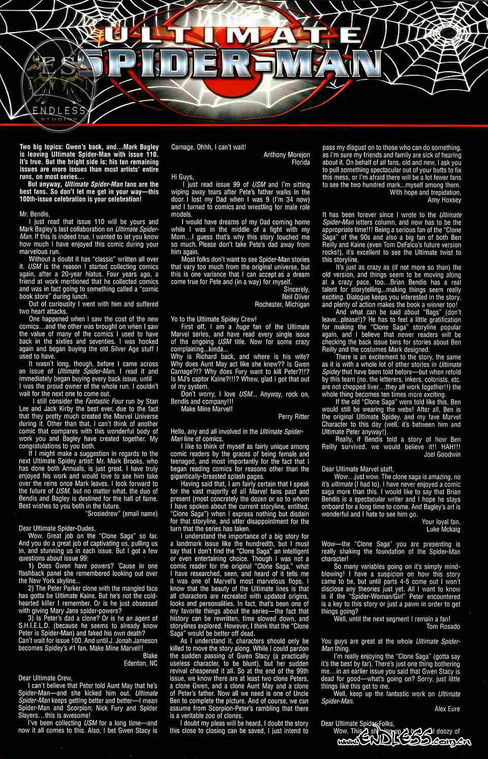 终极蜘蛛侠第100话图