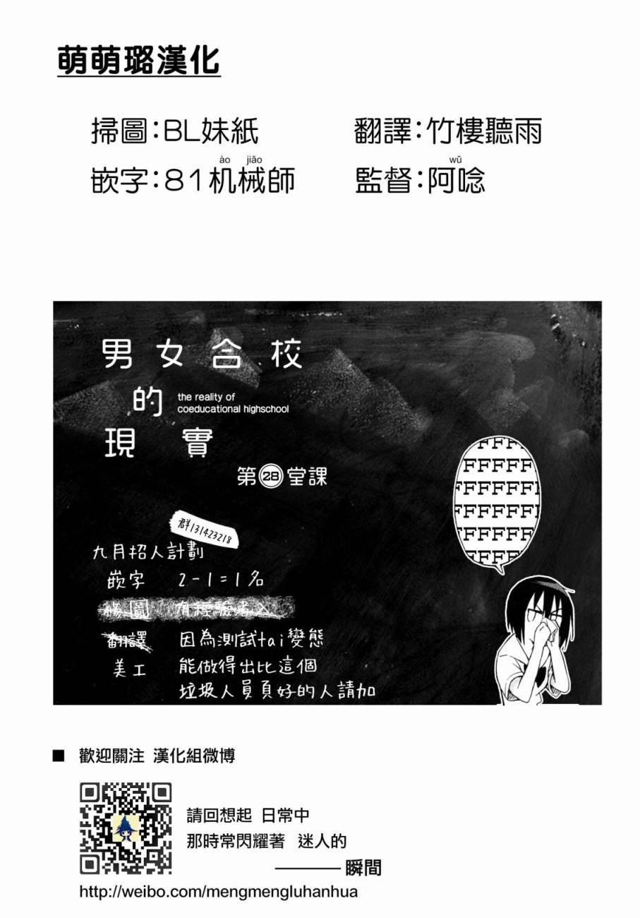 男女合校的现实 28话 第0页