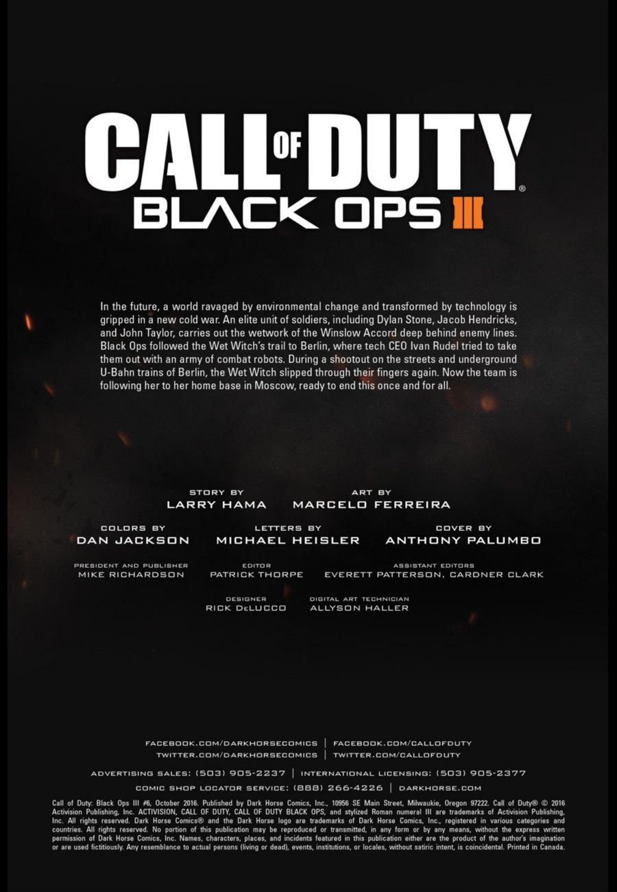 使命召唤：黑色行动3前传 6卷 第2页