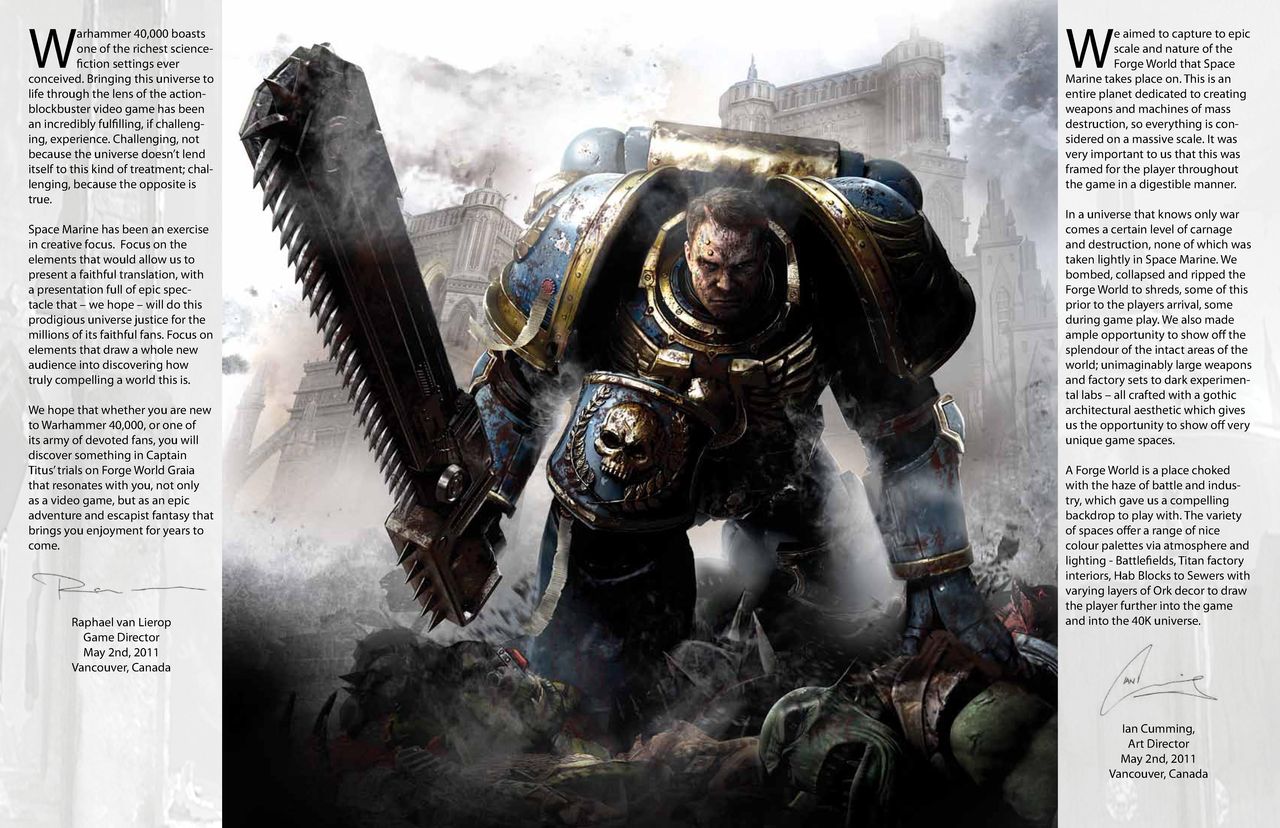 The Art Of Warhammer 40000 Space Marine 1卷 第1页