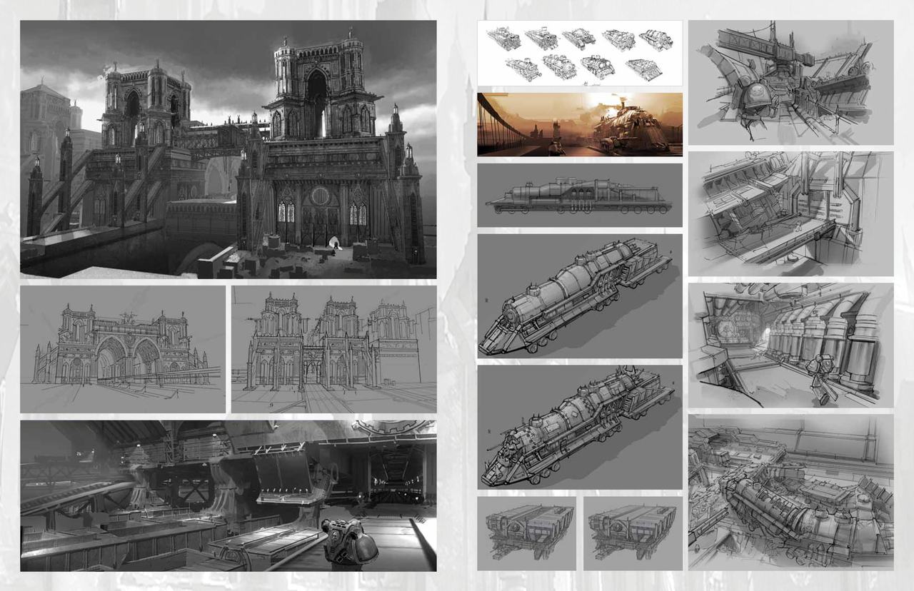 The Art Of Warhammer 40000 Space Marine 1卷 第21页