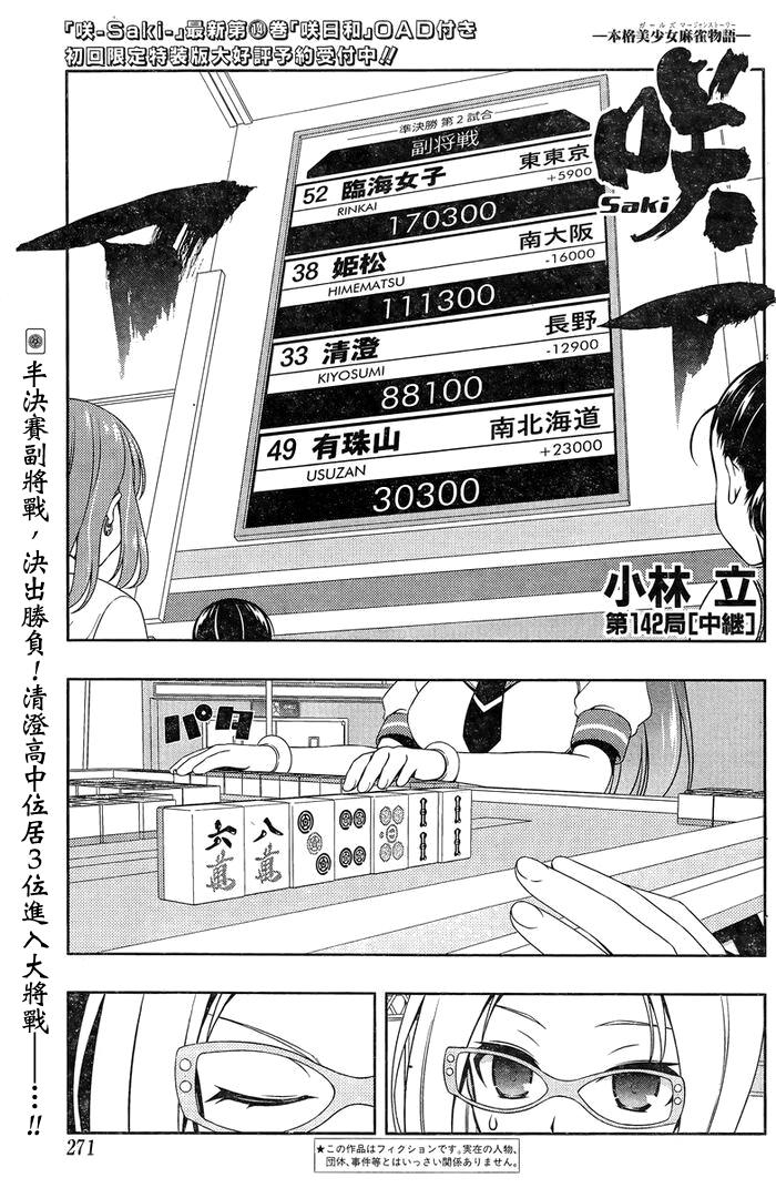 天才麻将少女 第142话 第1页