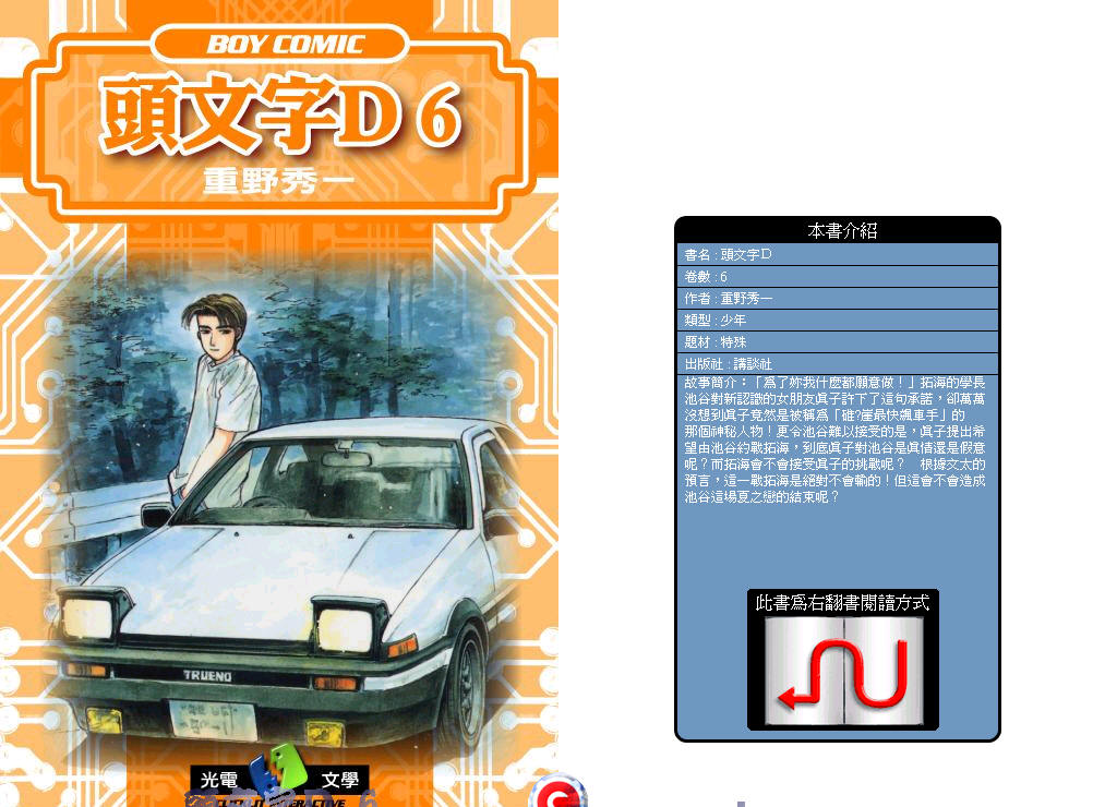 头文字D第6卷图