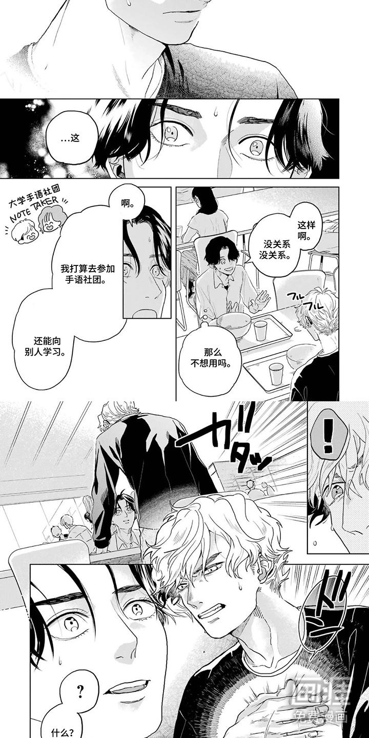 用眼睛聆听心跳漫画-图3